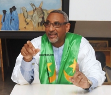 المعارض الموريتاني المصطفى ولد الإمام الشافعي خلال حديثه لصحيفتي "الأخبار إنفو" و"بلادي" ـ (الأخبار)