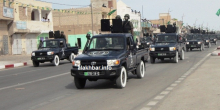 سيارات تابعة للدرك خلال استعراض عسكري سابق (الأخبار - أرشيف)