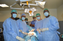 البعثة الطبية العسكرية خلال إجراء إحدى عملياتها في موريتانيا