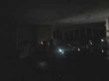 قاعة الجلسات بالجمعية الوطنية بعد انقطاع الكهرباء خلال جلسة استجواب لوزير الصحة اليوم الأربعاء (الأخبار)