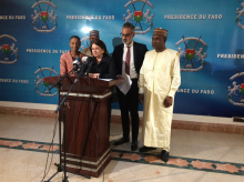 روزماري ديكارلو في تصريح لها على هامش محادثاتها مع رئيس بوركينافاسو