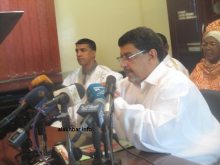 رئيس حزب الاتحاد من أجل الجمهورية سيدي محمد ولد محم (الأخبار - أرشيف)