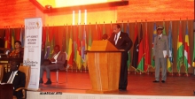الرئيس الموريتاني محمد ولد عبد العزيز خلال خطاب افتتاح القمة الإفريقية الحادية والثلاثين بنواكشوط (الأخبار)