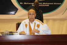 الرئيس الموريتاني محمد ولد الغزواني خلال نشاط جماهيري سابق