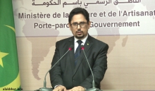 محمد الأمين ولد الشيخ الناطق الرسمي باسم الحكومة الموريتانية.