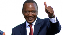 الرئيس الكيني الفائز بمأمورية ثانية أوهورو كينياتا.