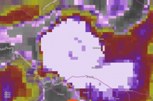 توزع السحب فى حدود الساعة التاسعة من مساء اليوم 27 أغسطس 2018