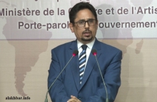 محمد الأمين ولد الشيخ الناطق الرسمي باسم الحكومة الموريتانية.