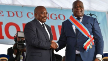 الرئيس الكونغولي فيليكس تشيسكيدي والرئيس السابق جوزيف كابيلا