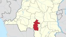 تقع ولاية كازاي وسط جمهورية الكونغو الديمقراطية.
