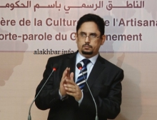 وزير الثقافة والصناعة التقليدية الناطق الرسمي باسم الحكومة الموريتانية محمد الأمين ولد الشيخ