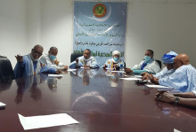 اللجنة المركزية لمراقبة الأهلة في موريتانيا خلال اجتماع سابق