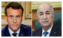 الرئيسان الجزائري عبد المجيد تبون والفرنسي إيمانويل ماكرون 