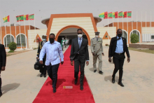 الوزير الأول محمد ولد بلال يودع رئيس غينيا بيساو عمارو سيسوكو امبالو (وما)