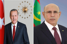 الرئيسان الموريتاني محمد ولد الغزواني، والتركي رجب طيب أردوغان