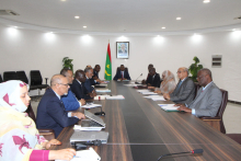 اللجنة الوزارية خلال اجتماعها اليوم تحت رئاسة الوزير الأول محمد ولد بلال