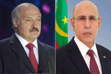 الرئيسان الموريتاني محمد ولد الغزواني، والبيلاروسي ألكسندر لوكاشينكو