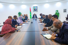 اللجنة الوزارية خلال اجتماعها تحت رئاسة الوزير الأول محمد ولد بلال