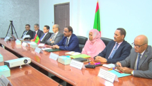 الوفد الموريتاني خلال إطلاق المفاوضات اليوم في مقر وزارة الداخلية 