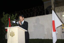 السفير الياباني في موريتانيا أوتشيدا تاتسوكوني خلال خطابه مساء الخميس (وما)