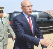 الرئيس محمد ولد الغزواني خلال نشاط سابق