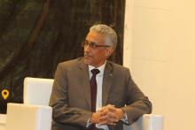 المندوب العام للتضامن الوطني ومكافحة الإقصاء "تآزر" محمد محمود ولد بوعسرية خلال الحفل اليوم (الأخبار)
