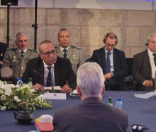 الأمين العام لوزارة الدفاع اللواء سليمان آبوده خلال مشاركته في الاجتماع