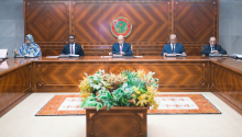 مجلس الوزراء خلال اجتماعه اليوم الأربعاء في القصر الرئاسي 