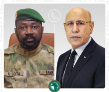الرئيسان الموريتاني محمد ولد الغزواني، والمالي عاصيمي غويتا