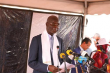وزير الشؤون الاقتصادية وترقية القطاعات الإنتاجية عثمان مامودو كان خلال خطابه اليوم في كيهيدي (وما)