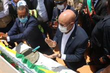 الرئيس محمد ولد الغزواني خلال إطلاق أشغال المشاريع يوم 05 يوليو الماضي (الأخبار)