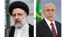 الرئيسان الموريتاني محمد ولد الغزواني، والإيراني إبراهيم رئيسي