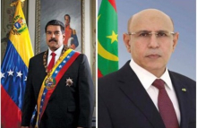 الرئيسان الموريتاني محمد ولد الغزواني، والفنزويلي نيكولاس مادورو