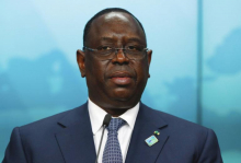 الرئيس السنغالي الرئيس الدوري للاتحاد الإفريقي ماكي صال 