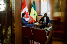 الرئيس السنغالي ماكي صال ورئيس الوزراء الكندي جستن توردو