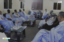 جانب من اجتماع عقدته الأحزاب السياسية الموريتانية مساء اليوم بمقر حزب اتحاد قوى التقدم في نواكشوط (الأخبار)