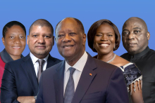 المتنافسون الخمسة في إلانتخابات الرئاسية الإيفوارية