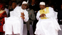 الرئيسان الغامبي آدما بورو، والسنغالي ماكي صال