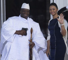 الرئيس الغامبي السابق يحيى جامي وزوجه زينب جامي