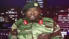 الجنرال سيبوسيسو مويو الذي قرأ بيان الاستيلاء على السلطة بزيمبابوي فجر الأربعاء 15 نوفمبر 2017.